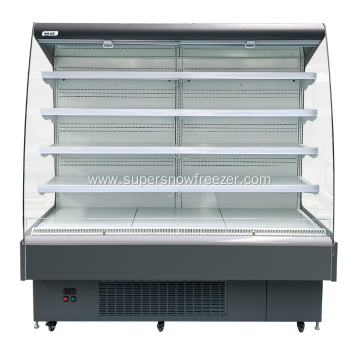 Curved fresh fruits and vegetable display chiller